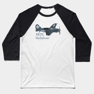 SB2C Helldiver / A-25 Shrike WW2 Airplane Baseball T-Shirt